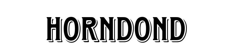 Horndon D Font Download Free